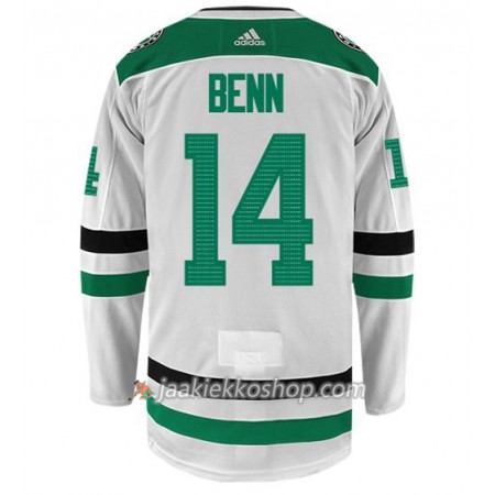 Miehille NHL Dallas Stars Pelipaita JAMIE BENN 14 Adidas Valkoinen Authentic